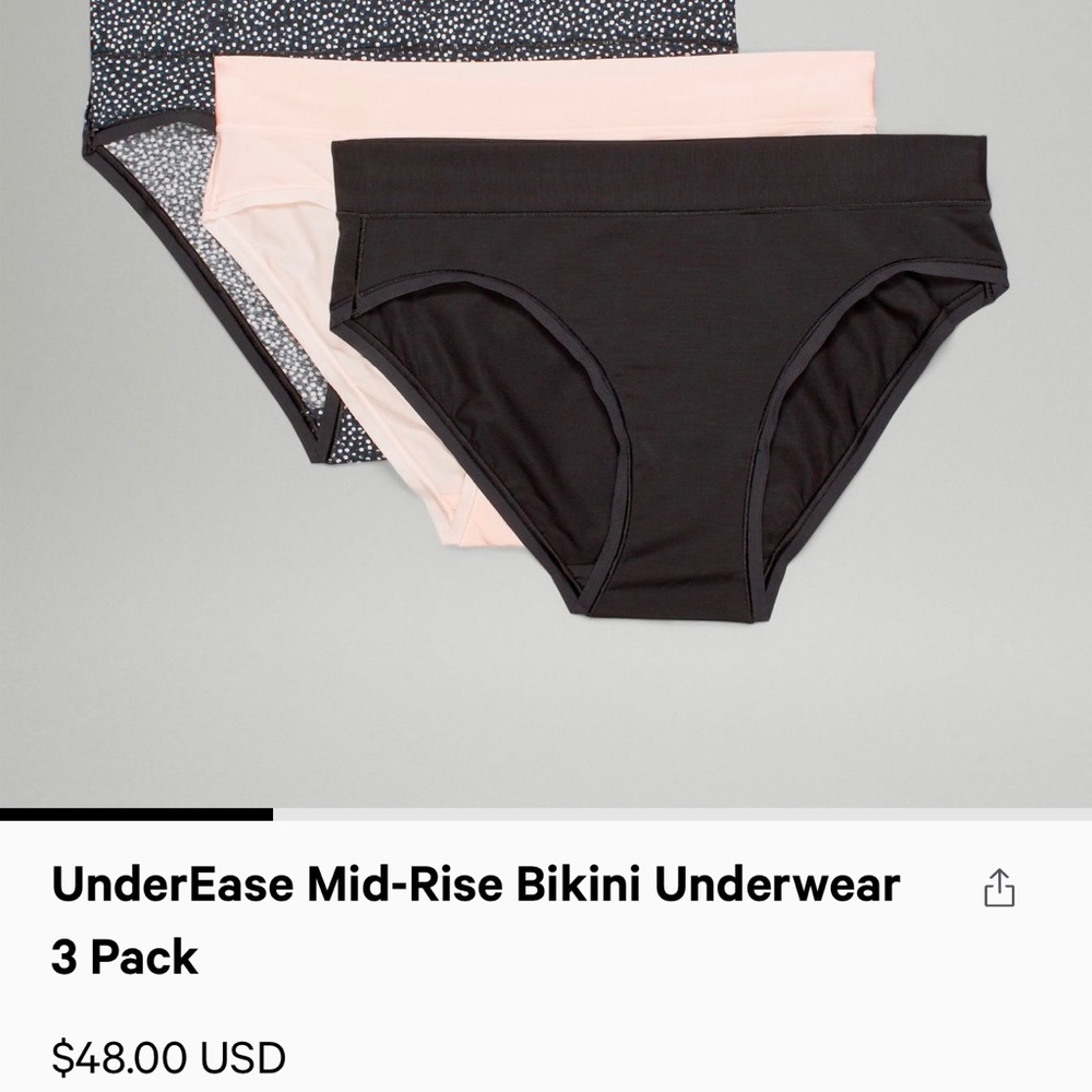 UnderEase Bikini 3Pack
